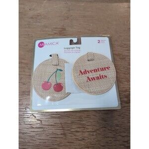 Miamica Luggage Tag 2 Piece Set Adventure Awaits Travel Accessories